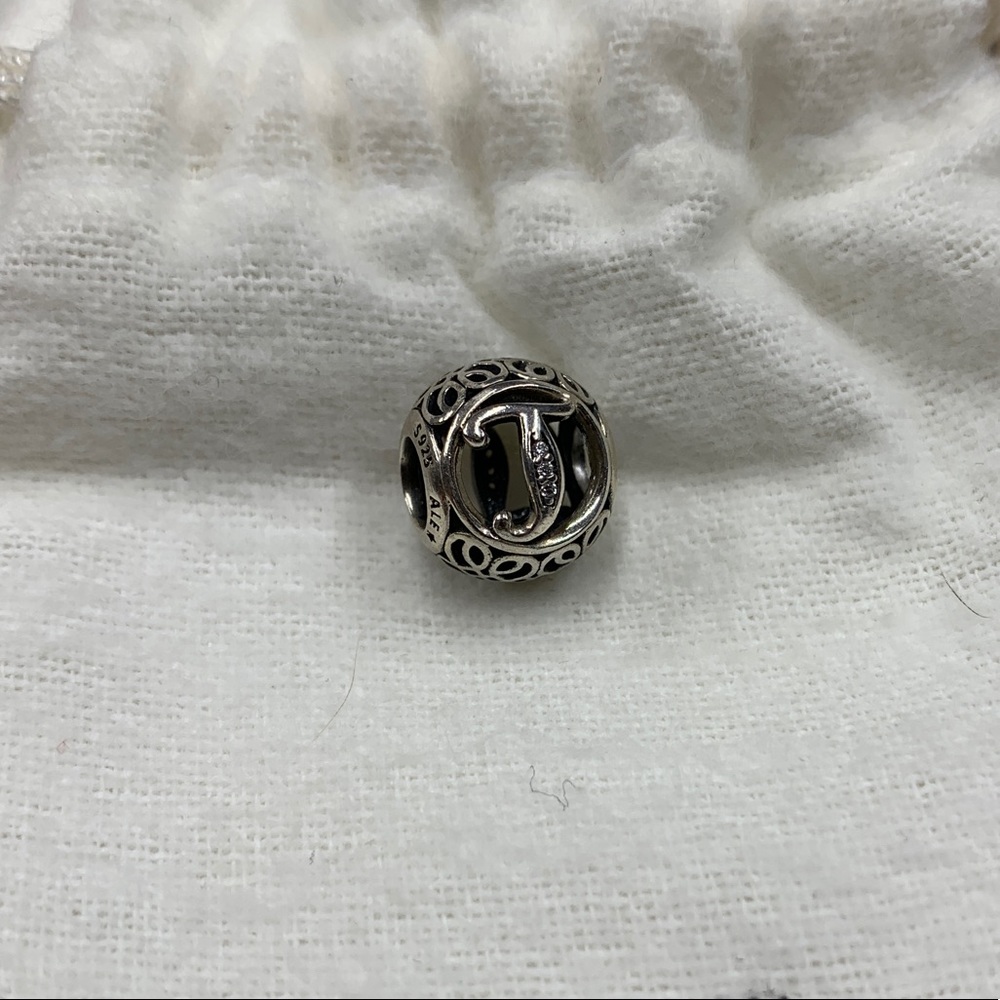 Letter T Pandora Charm
